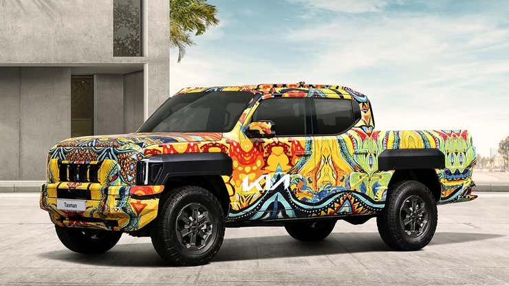Image for New Kia Tasman Will Be The Weirdest-Looking Pickup Truck, And That's A Good Thing
