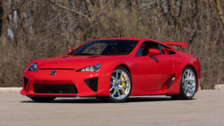 Image for Here's Another Chance To Own The World's Reddest Lexus LFA